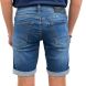 Maik Mid Blue Damaged Denim Short