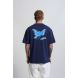 Flying Bird Tee  Navy