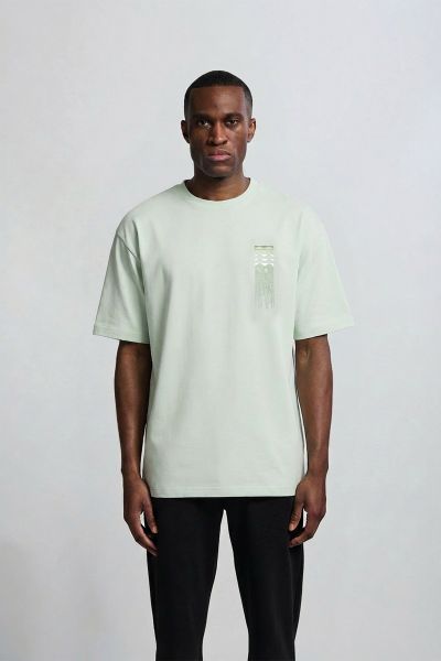 Waterfall Tee  Aqua Glass