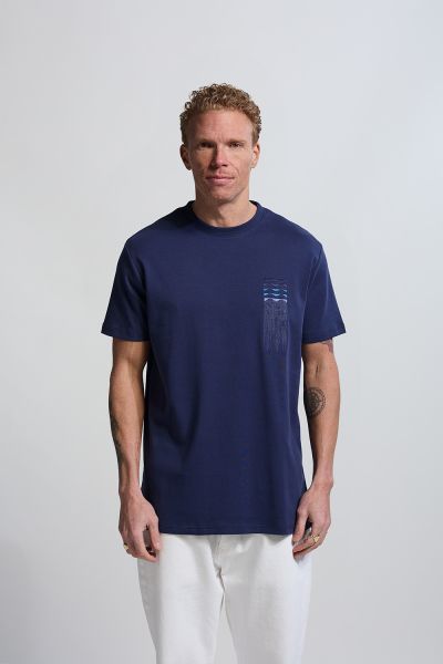 Waterfall Tee  Navy