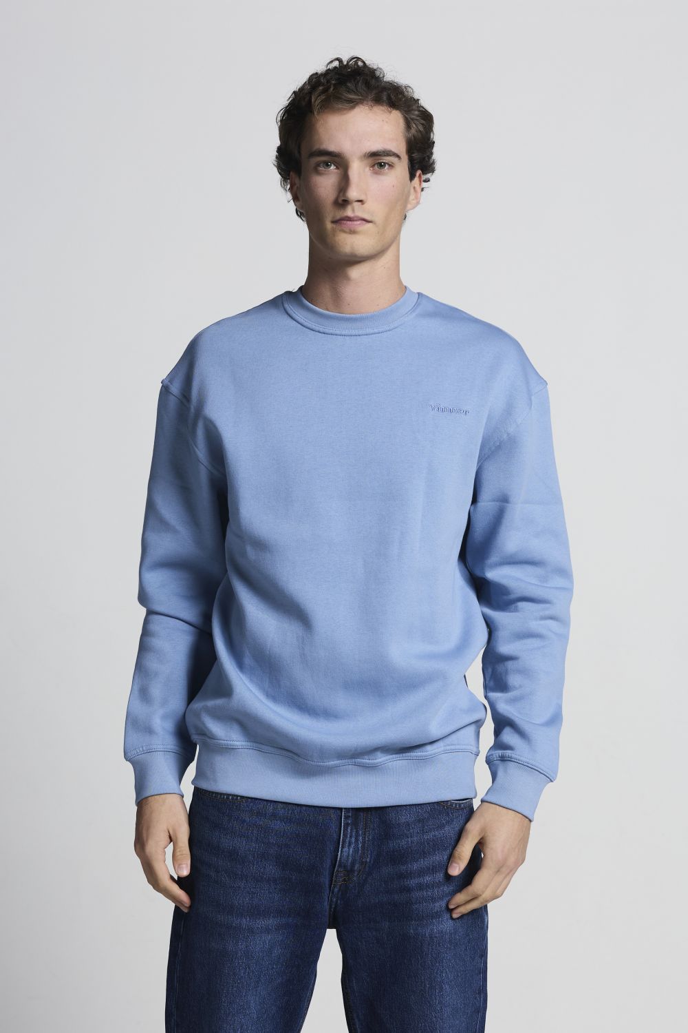 Basic Sweater Faded Denim