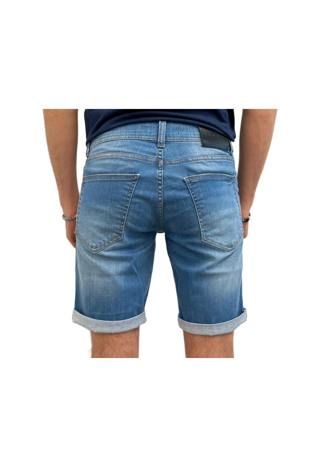 Maik Light Blue Denim Short