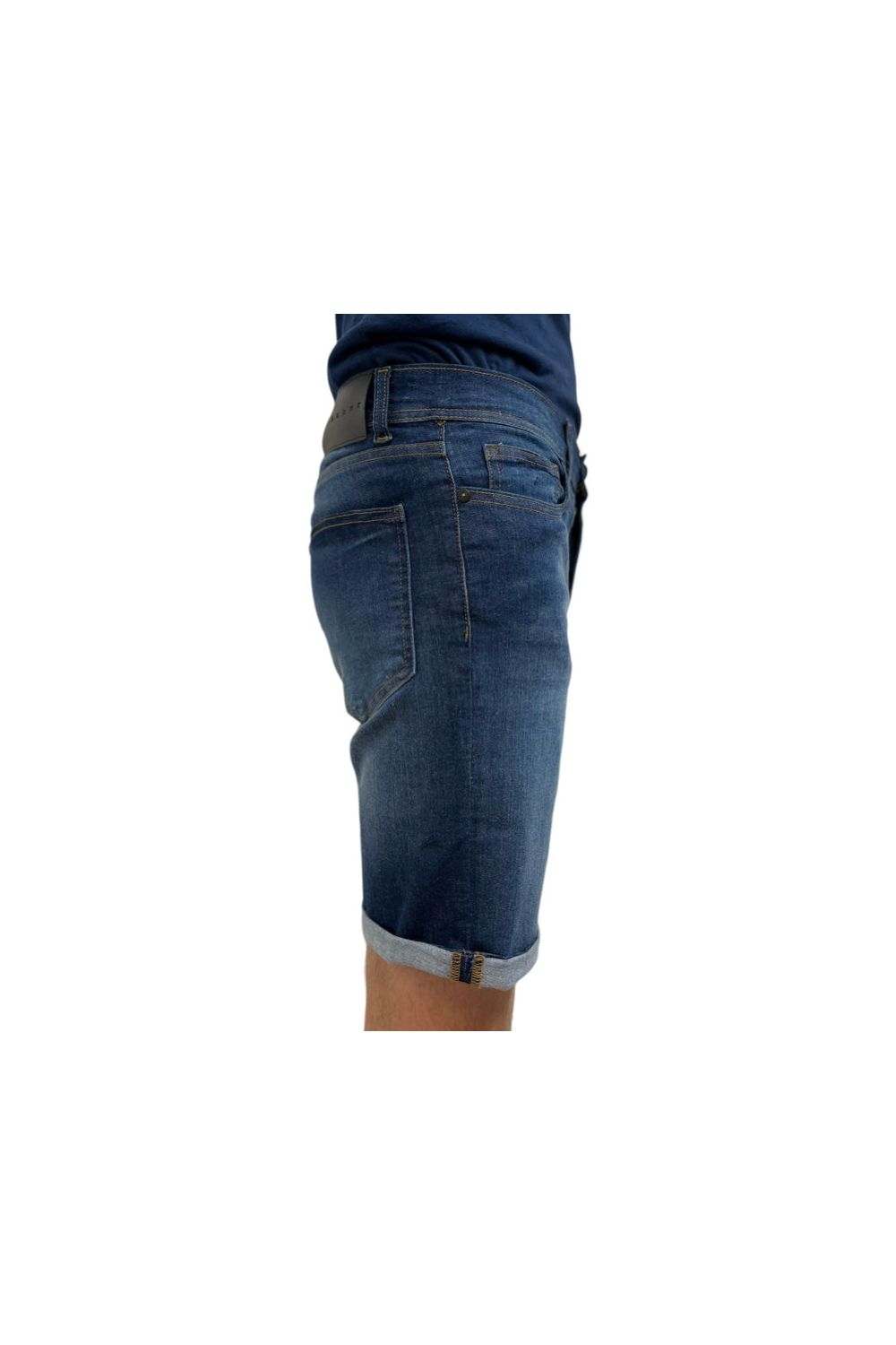 Maik Dark Blue Denim Short