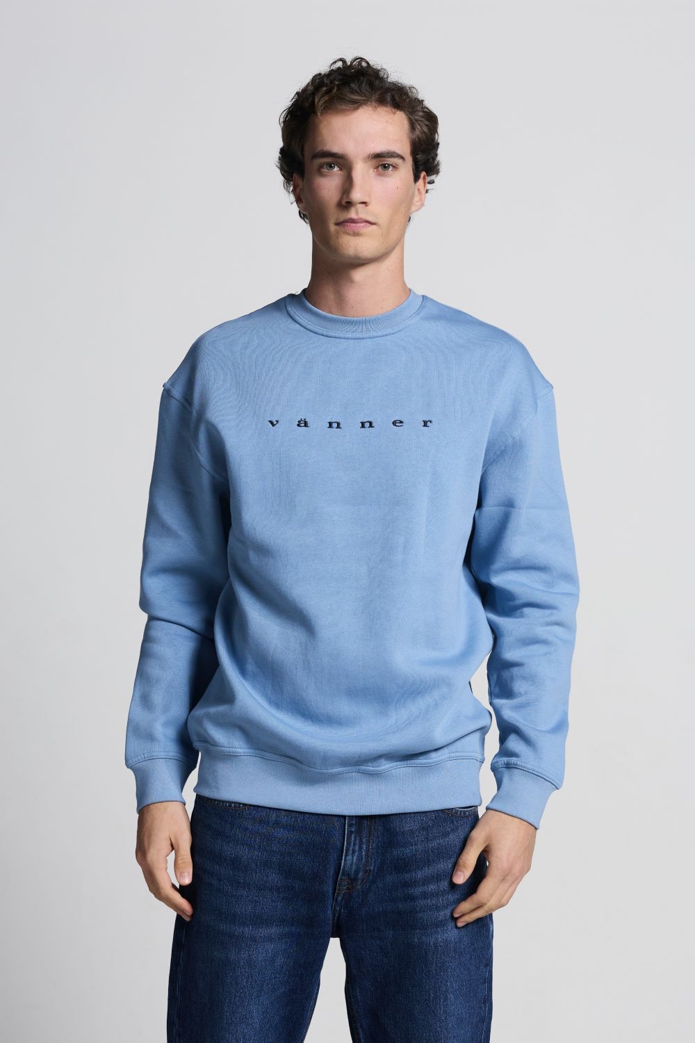 Thomas Sweater Faded Denim