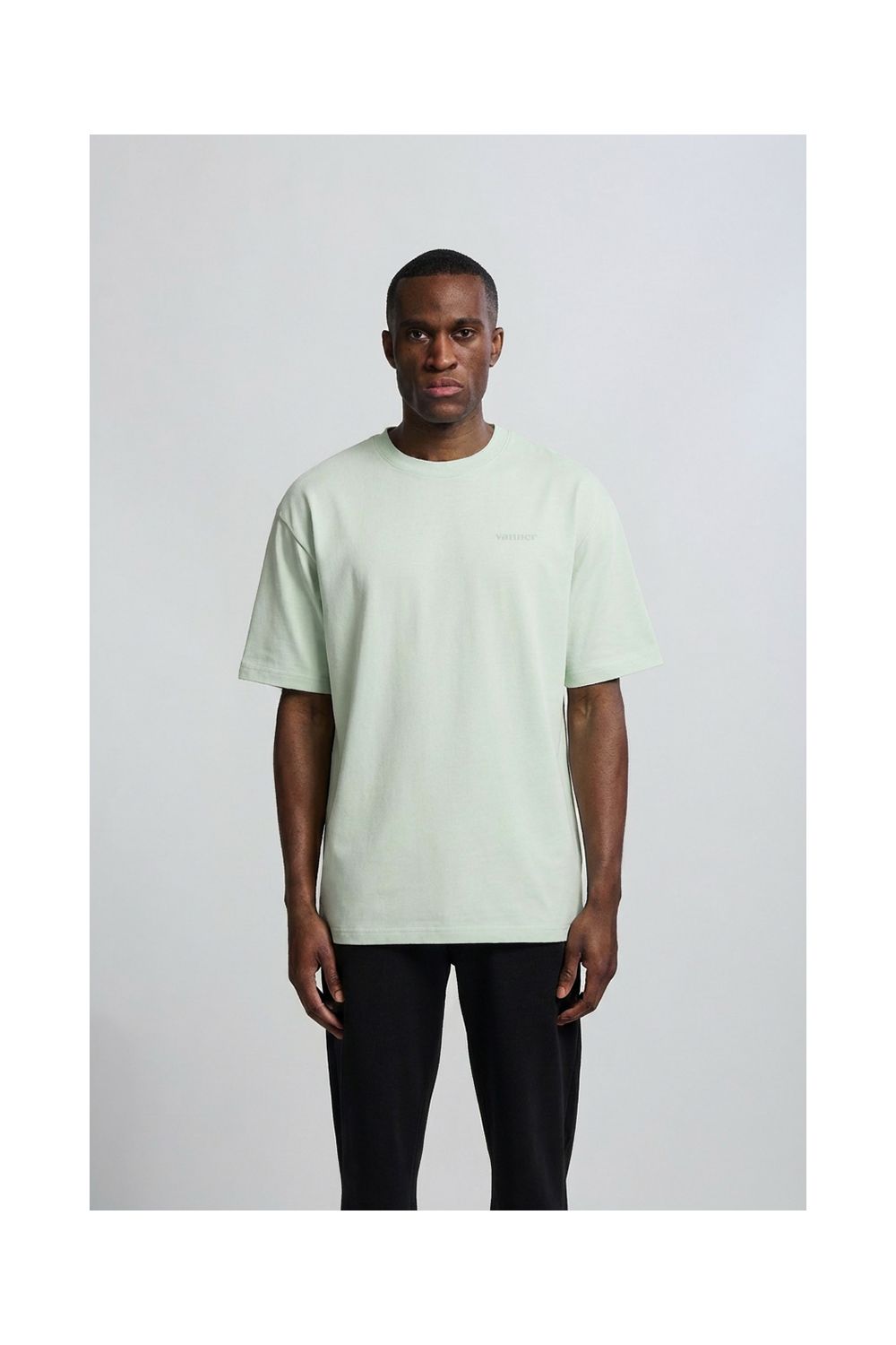 Monogram Tee  Aqua Glass