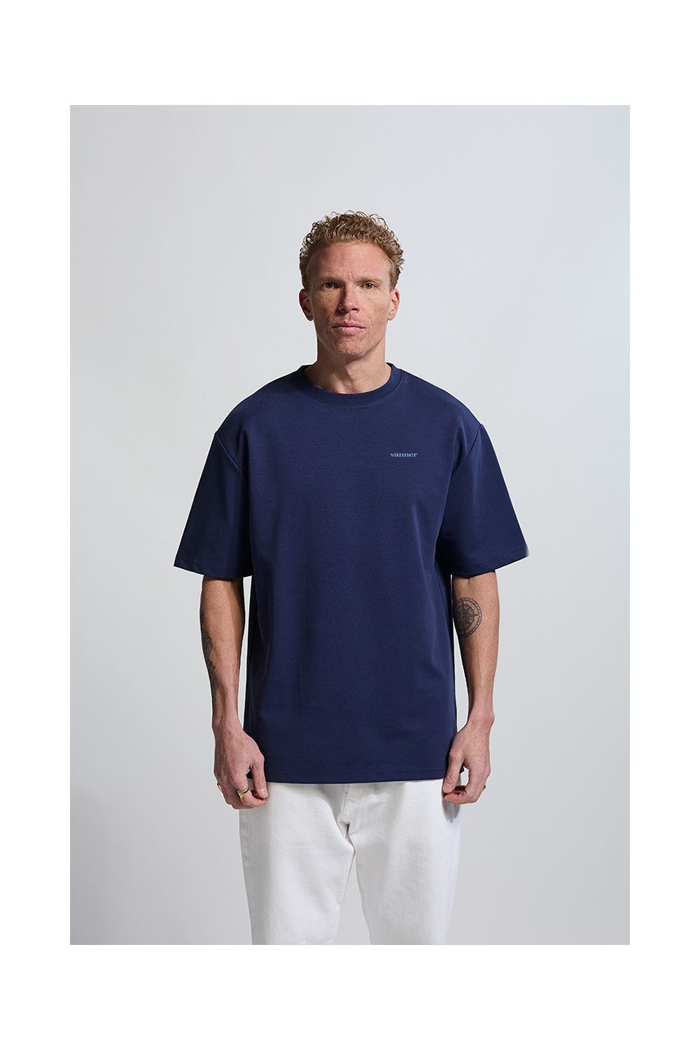 Monogram Tee  Navy