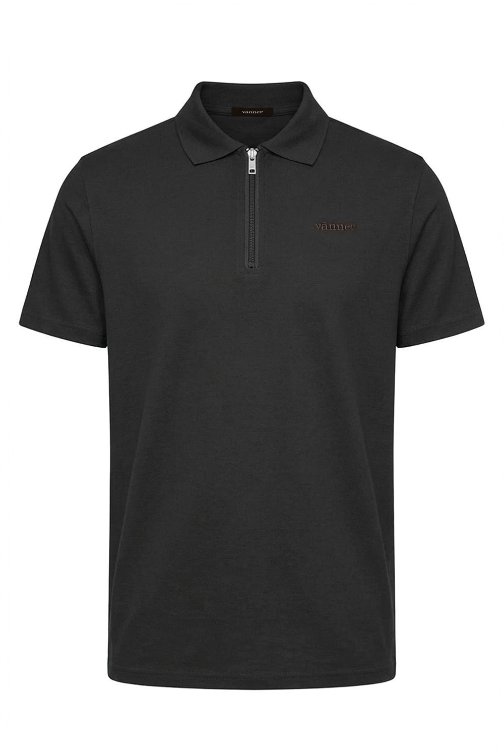 Polo Zip  Black