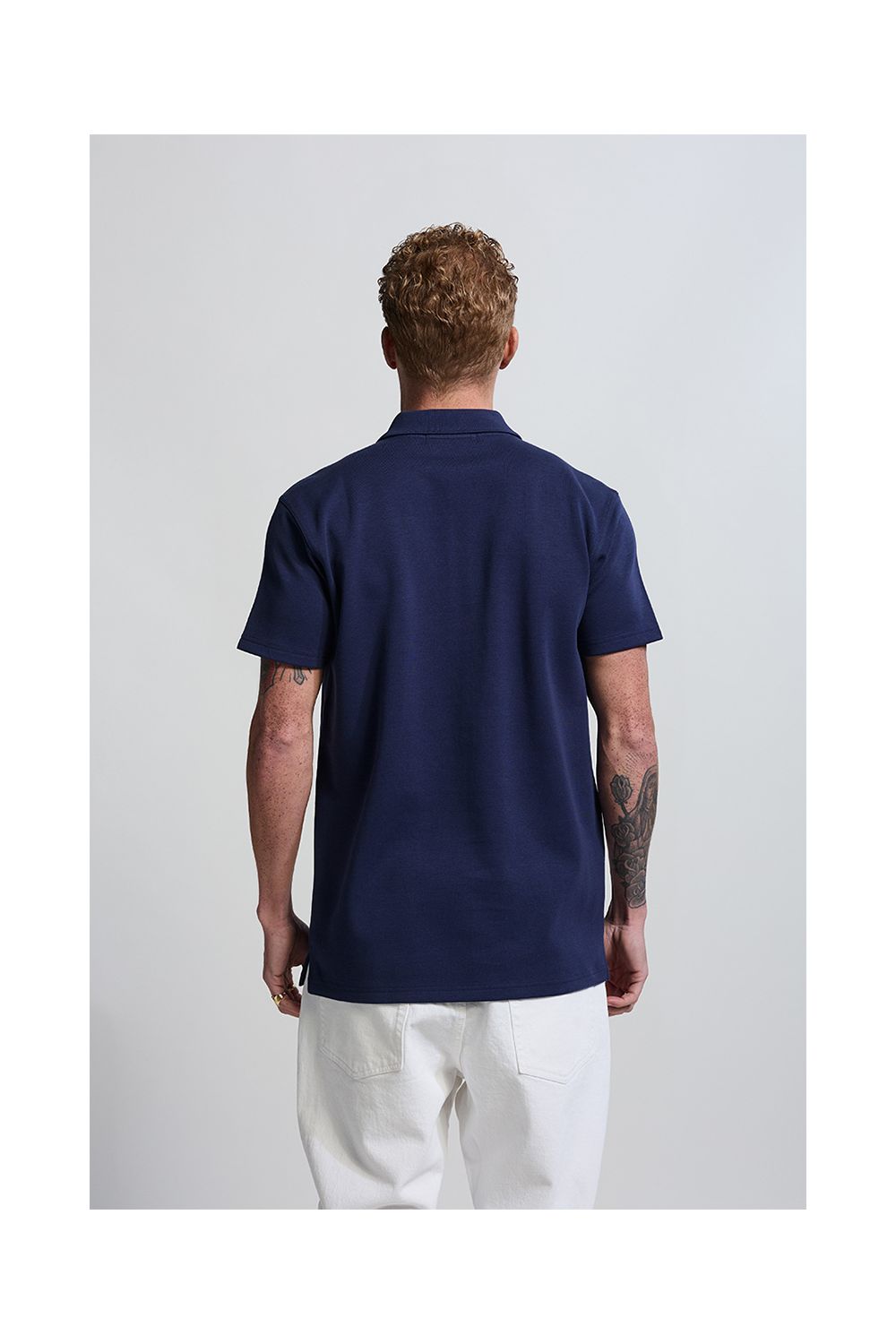 Polo Zip  Navy