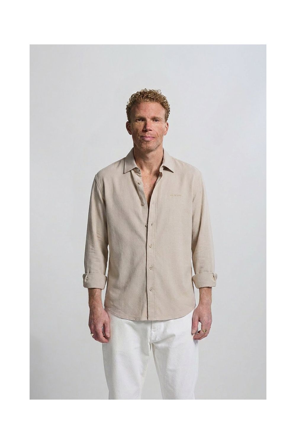 Button Down Shirt Long Sleeves  Moonbeam